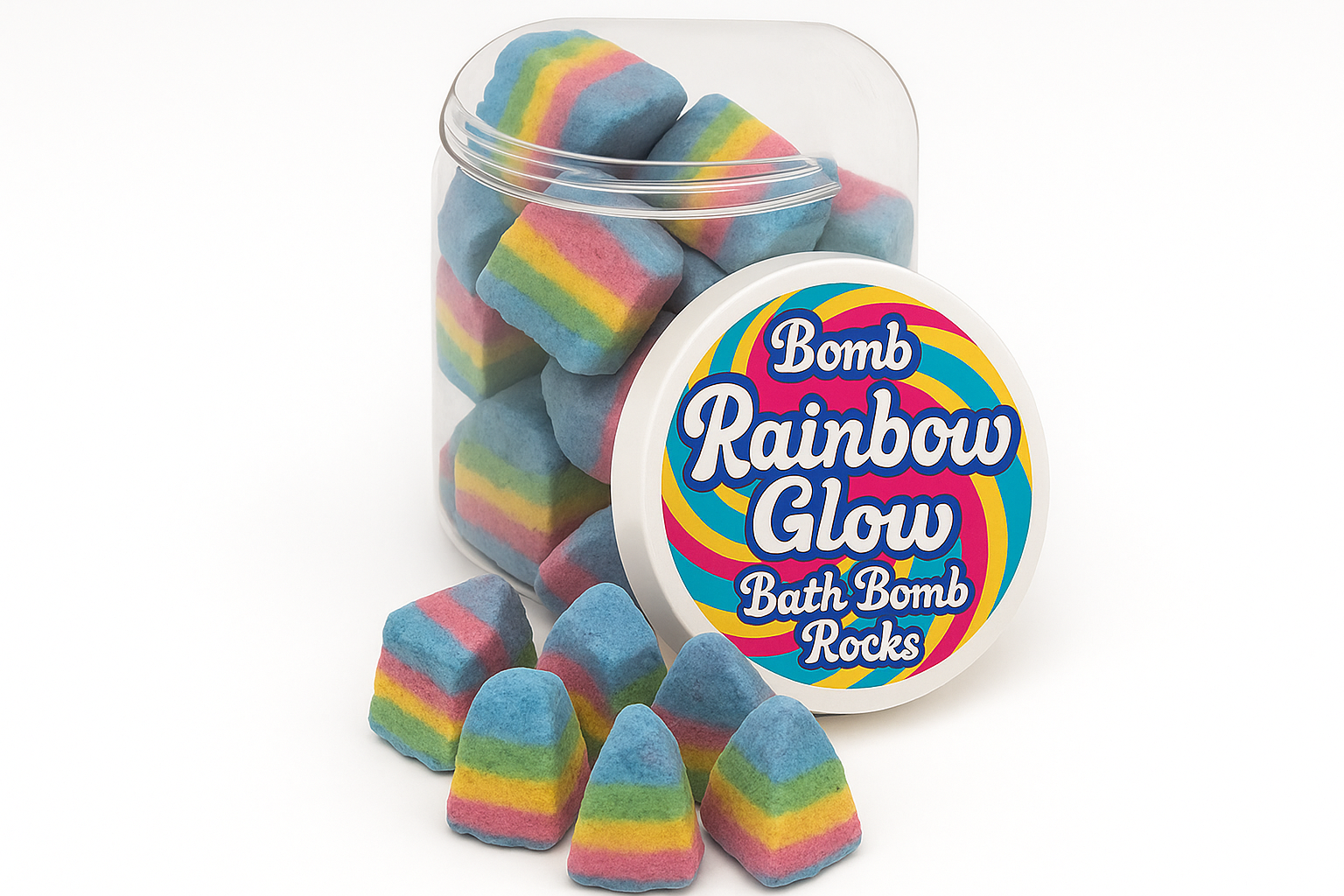 Pietre da Bagno Arcobaleno - Bomb Cosmetics