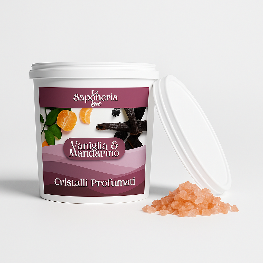 Cristalli profumati per bucato – lunga durata – Torre Gaia – La Saponeria Bio